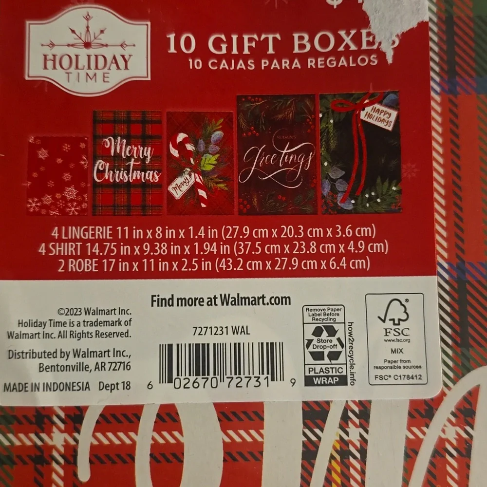20 Gift Boxes Holiday Gift Bags Brand New Sealed